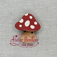Champignon large rouge AU-01-RG - Atelier Bonheur du jour