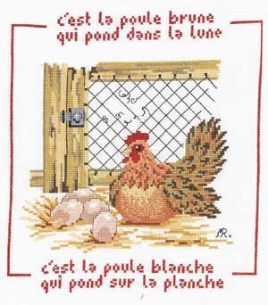 Au fil de martine la poule brune 600