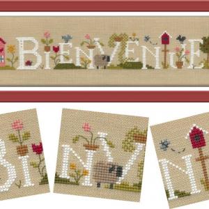 Au fil du bienvenue ft113 fiche de broderie jardin prive