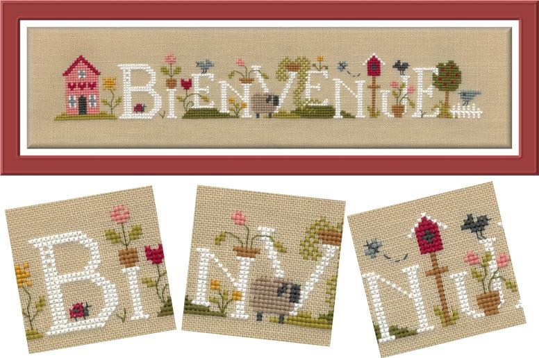 Au fil du bienvenue ft113 fiche de broderie jardin prive