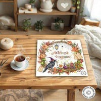 Automne magique fiche ou kit de point de croix annick abrial 8