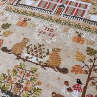 Autumn sampler fiche ou kit de point de croix crocette a gogo 3