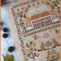 Autumn sampler fiche ou kit de point de croix crocette a gogo 6