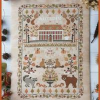 Autumn sampler fiche ou kit de point de croix crocette a gogo 8