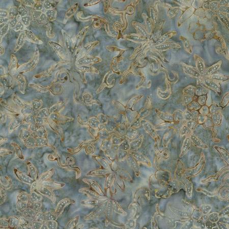 Tissus Patchwork Batik Gris
