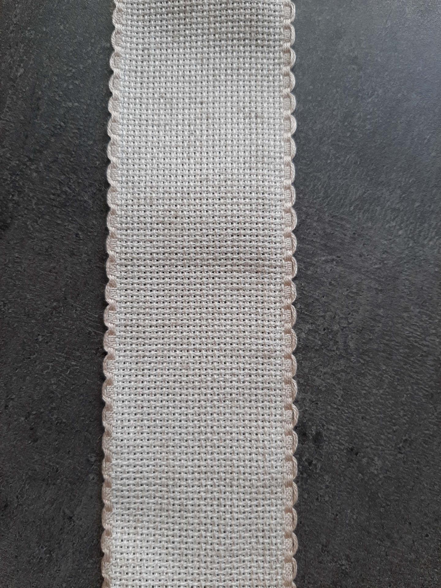 Bande aida naturel 6 pts en 5 cm zweigart