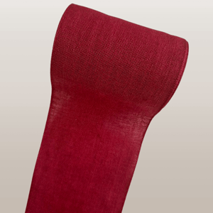 Bande de lin a broder couleur bordeaux 10cm rico design