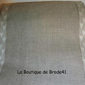 Bande de lin naturel avec coeur tisse 16cm rico design 16022 04