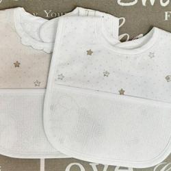 Bavoir Petits Points Lurex Bébé 