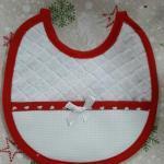 Bavoir bebe pour noel naissance a broder