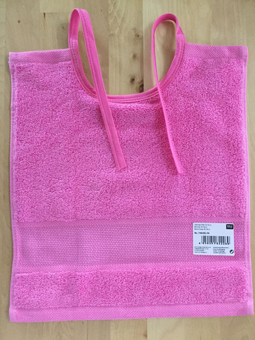 Bavoir rico design rose vif