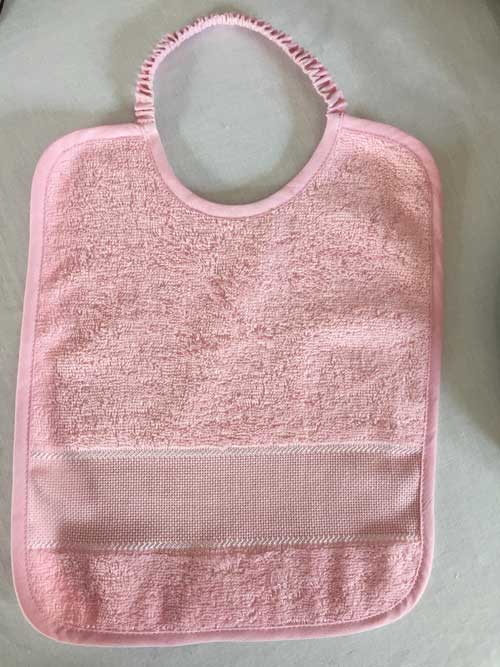 Bavoir rose 2