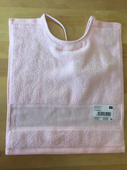 Bavoir rose 3