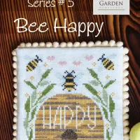 Bee happy series 5 springtime cottage garden samplings 1
