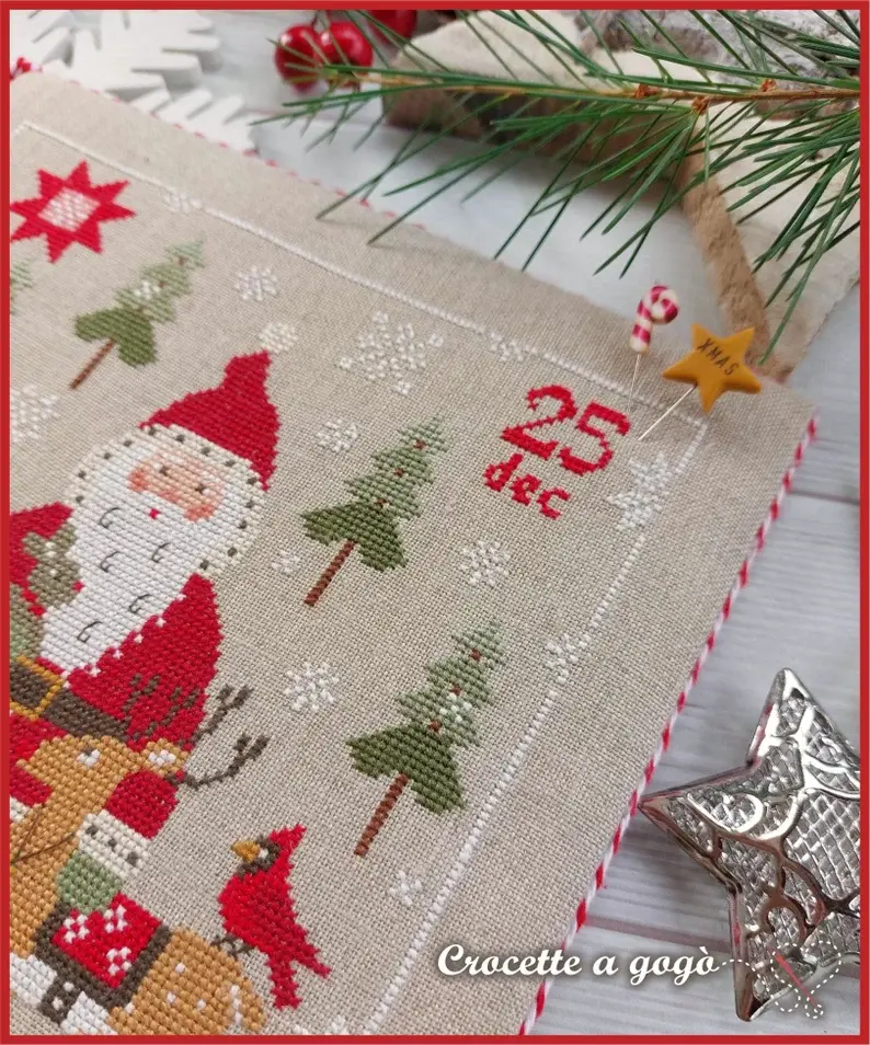 Believe 2024 croire au pere noel fiche ou kit de point de croix crocette a gogo 6