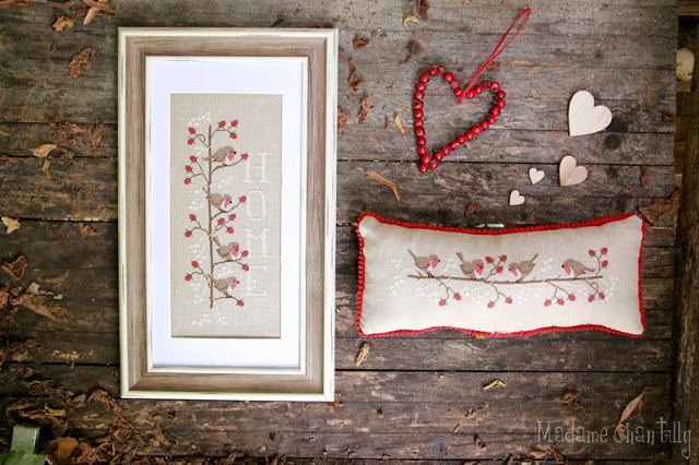 Berries and robins madame chantilly 1