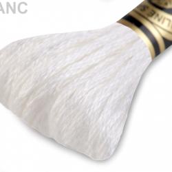 Fils à Broder DMC Moulinés Art. 117MC - Blanc au 311