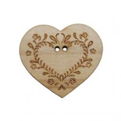 Coeur gravé type Alsace BLC030 Au P'tit Bonheur