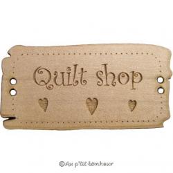 Panneau Country Shop avec Coeurs BLD018  Au P'tit Bonheur