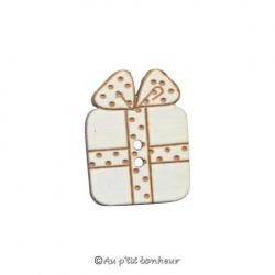 Paquet Cadeau Blanc à Pois BLN109