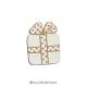 Paquet Cadeau Blanc à Pois BLN109