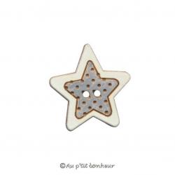Etoiles Pois Gris BLN110