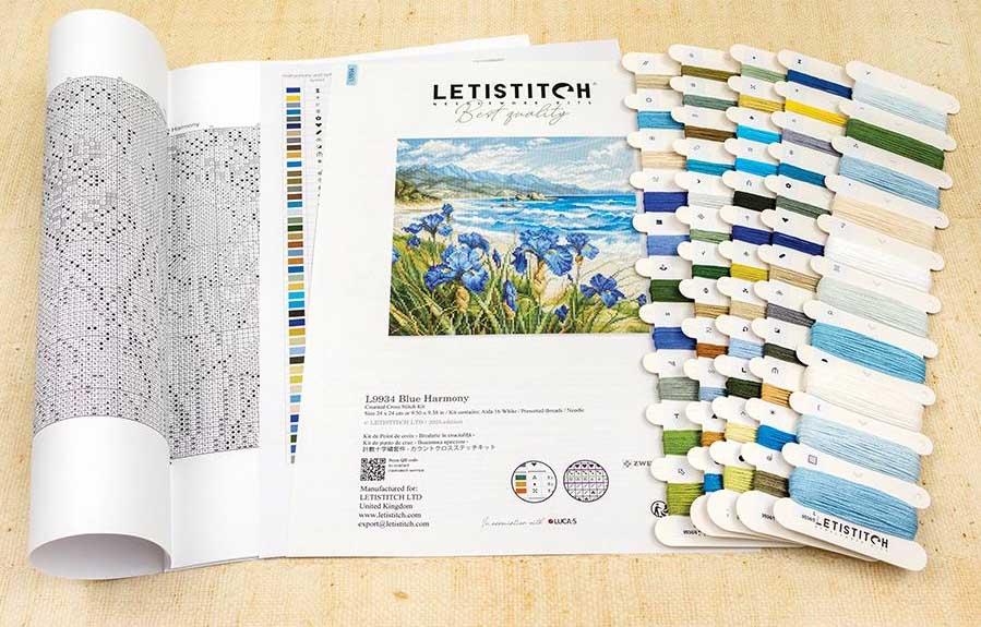 Blue harmony harmonie bleu kit de point de croix letistitch leti l9934 1
