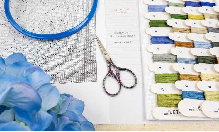 Blue harmony harmonie bleu kit de point de croix letistitch leti l9934 4