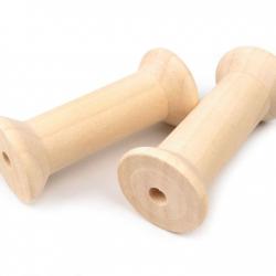 Bobine en bois Ø 3,6x8 cm Percée à 1 extrémité
