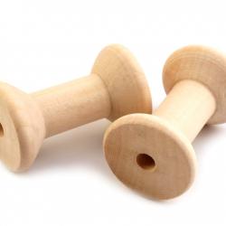 Bobine en bois Ø 3x4,8 cm