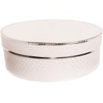 Boite cadeau ronde blanche et argent rico design 99001 67 34