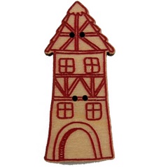 Bouton bois maison alsacienne ref bla031 287