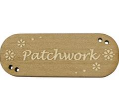 Panneau Patchwork fleurs blanches BLD810  Au P'tit Bonheur