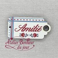 Bouton decoratif etiquette amitie digoin di 16 atelier bonheur du jour