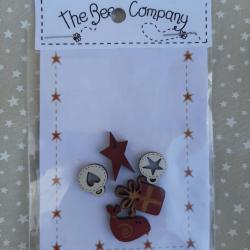 Boutons nichoirs de noël The Bee Company
