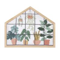 Cadre a broder decoratif maison large petite 20 x 16 5 cm 100179 3