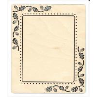Cadre broderie dessin automne or114 1