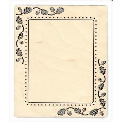 Cadre broderie dessin automne or114 1