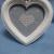 Cadre coeur hardanger gris et rose