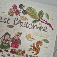 Cadre de broderie c est l automne mme la fee 4