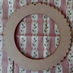 Cadre Rond Naturel en mdf