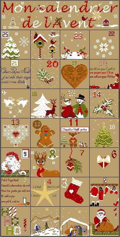 Calendrier de l avent 1