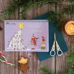 Carnet de Noël + Grille de points de croix Winter Robin