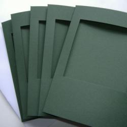 Carte à broder  Verte Fenêtre Carrée