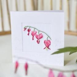 Carte a broder v 1181 avec enveloppe christiane dahlbeck