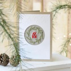 Carte a broder v 1278 avec enveloppe christiane dahlbeck