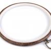 Cercle à broder décoratifs style bois Ø 20 cm intérieur