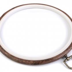Cercle à broder décoratifs style bois Ø 20 cm intérieur