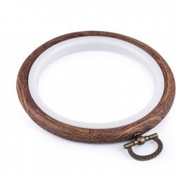 Cercle à broder décoratifs style bois Ø 7,5 cm intérieur