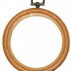 Cercle à broder décoratifs style bois Ø 7 cm intérieur